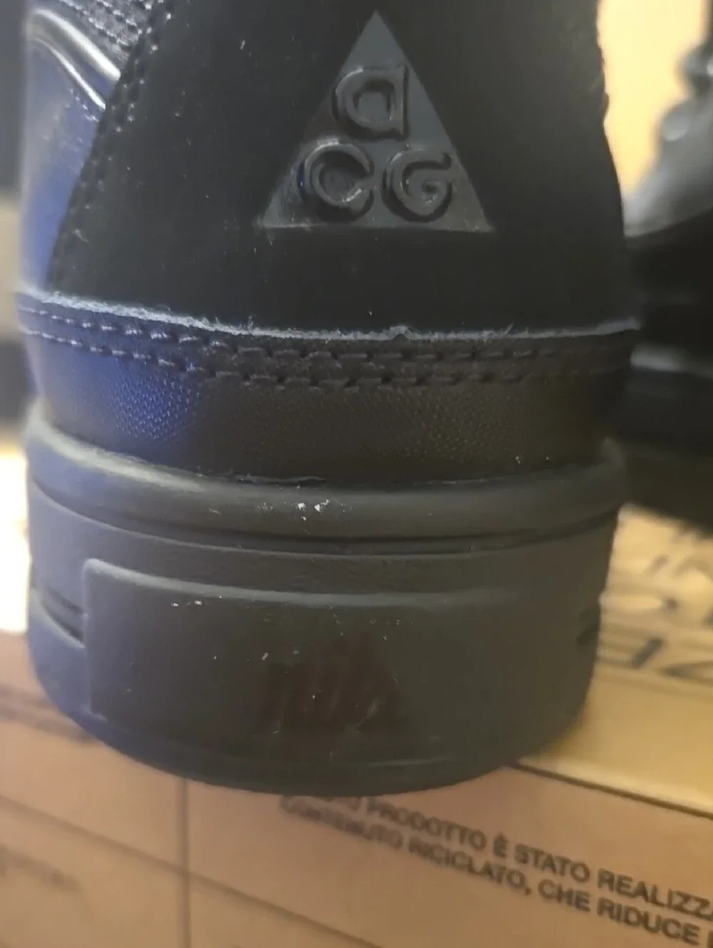 Nike Kids Black Lace-Up Rain & Snow Boots